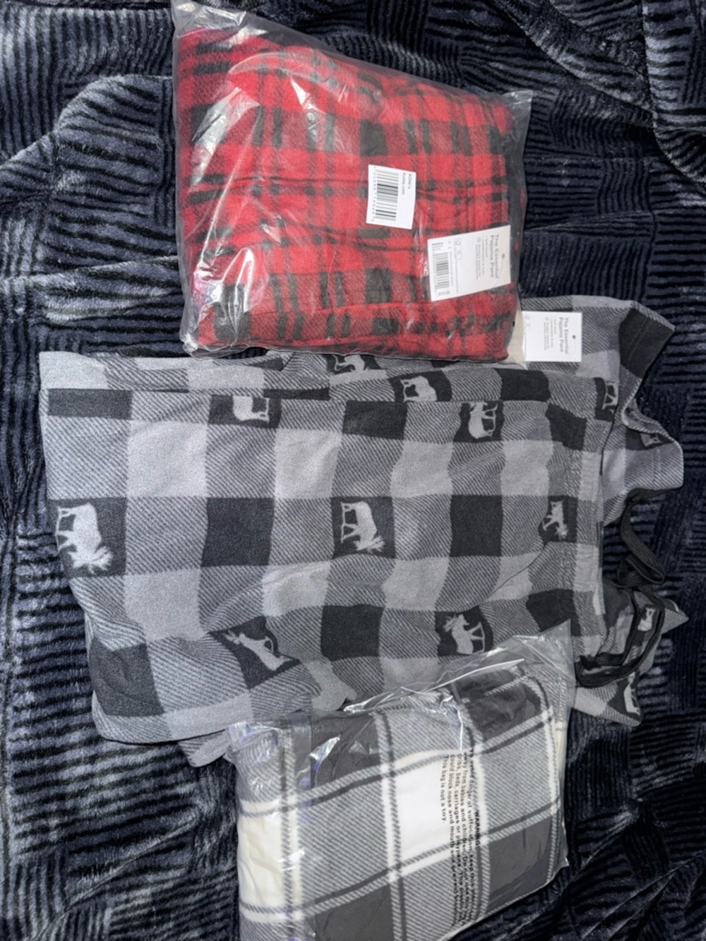 Baggy Plaid Pajamas pants Y2K bundle